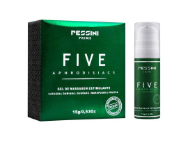 Excitante com 5 extratos afrodisíacos Five 15g - Pessini